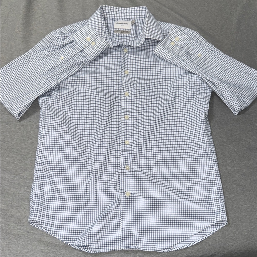 Goodfellow & Co Blue and White Casual Button Down Shirt